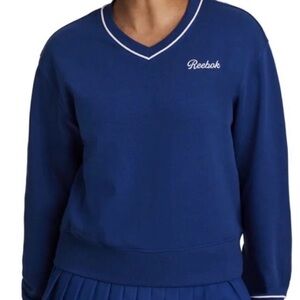 Reebok Navy V-Neck Sweatshirt